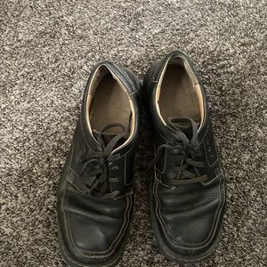 Clarks Mens Leather Lace Up Oxfords
